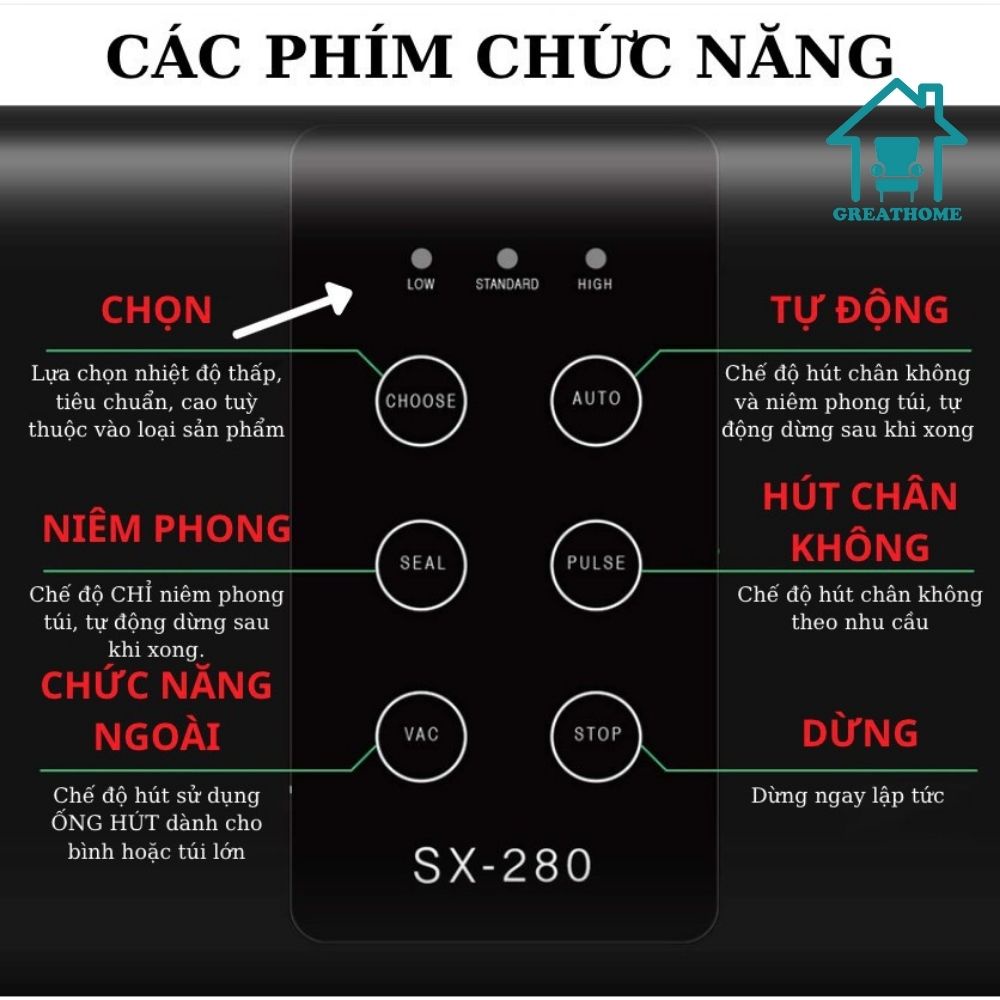 Máy hút chân không thực phẩm cao cấp, Máy hút chân không thực phẩm không kén túi