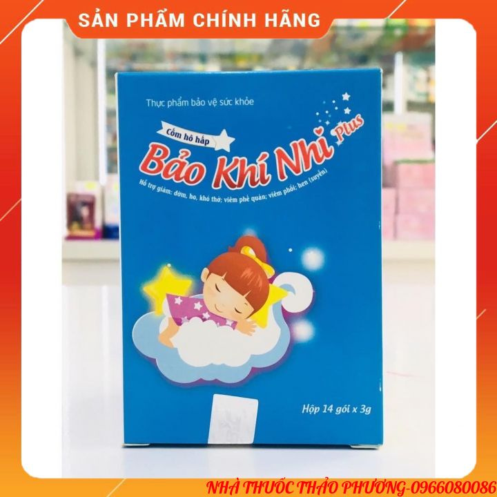 ✔BẢO KHÍ NHI PLUS✨thảo dược vị socola dễ uống✨giúp bé giảm nhanh ho đờm,khò khè,khó thở,tăng miễn dịch không lo tái phat