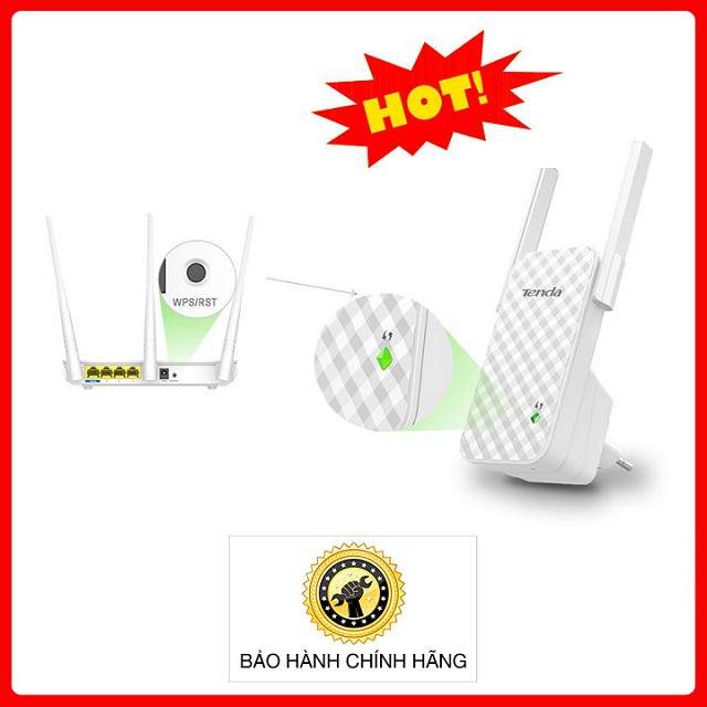 Bộ Kích Sóng Wifi Tenda A9 Wireless Extender Chính Hãng BH 36 Tháng