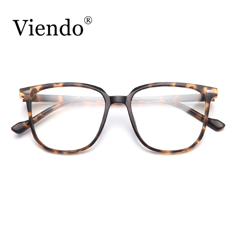 Kính cận VIENDO gọng vuông đổi màu chống ánh sáng xanh chống tia uv bằng nhựa dẻo thời trang