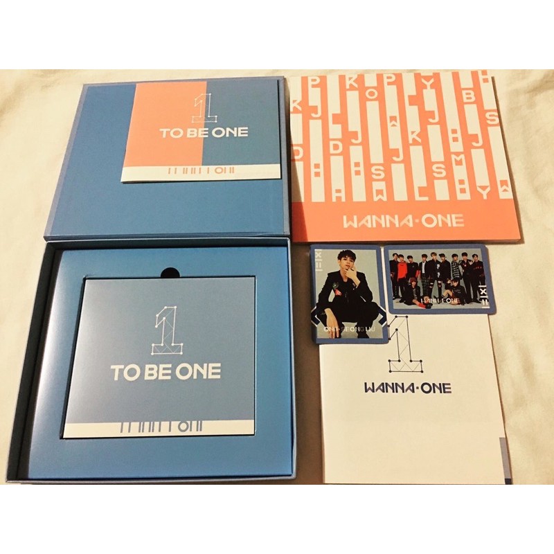 Wanna One Album To Be One ver Nhật đã khui seal, gồm photocard photobook, CD kèm Dvd.