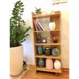 Kệ Sách Khoa Phát, Kệ Gỗ Góc Tường 5 Tầng, Gỗ Ép Công nghiệp Cao Cấp Bền Đẹp