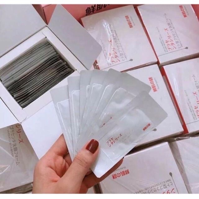 (Lẻ 1 gói) Ủ trắng nhau thai cừu Nhật