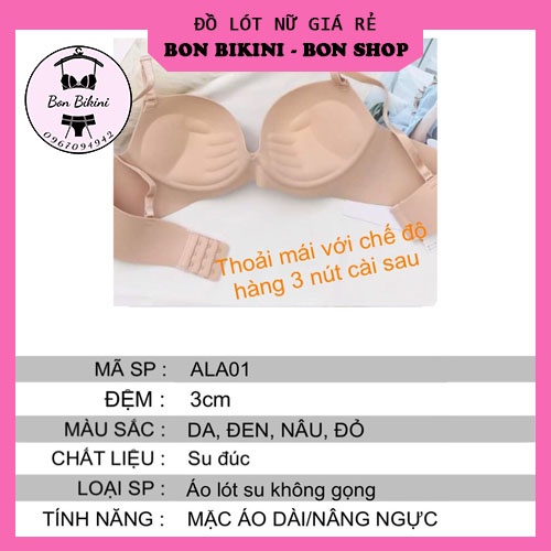 Áo ngực nữ su đúc không gọng bàn tay nâng ngực ⚡FreeShip⚡ áo lót su đúc CAO CẤP hình chiếc lá A01