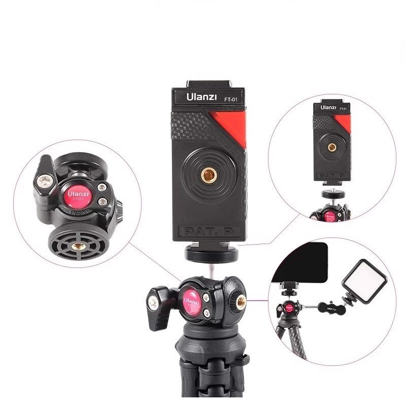 Chân Đế Tripod Bạch Tuộc Xoay 360° Cho Smartphone, Gopro, Máy Ảnh, Tải Trọng 2 Kg Ulanzi U-SELECT FT-01