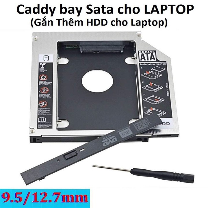 Caddy bay bằng nhôm 9.5mm/12.7mm tiện lợi dễ dùng - Bảo hành 3 tháng
