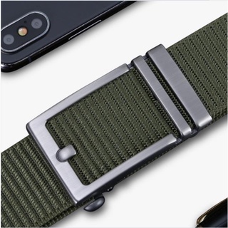 Thắt Lưng Nam Thời Trang Chất Lượng Hàng Đầu Thắt Lưng Nylon Cho Nam Khóa Tự Động Dây Vải Thắt Lưng Tali Pinggang