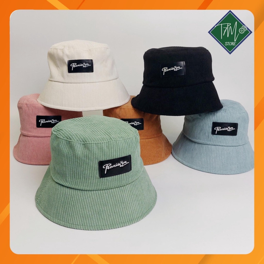 Mũ bucket vành cụp chữ PromiseYou dành cho nam và nữ