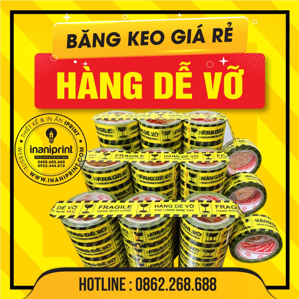 Băng Keo Hàng Dễ Vỡ Giá Xưởng - 1 Cuộn