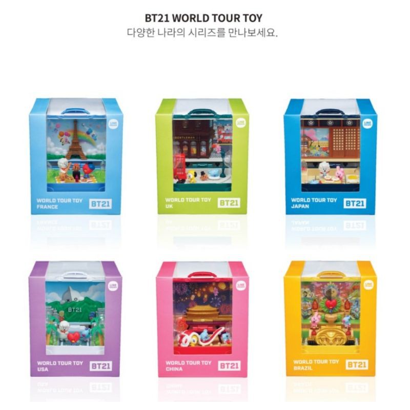 (THKpop) Hộp quà bí ẩn  vũ trụ BT21 world tour | BigBuy360 - bigbuy360.vn