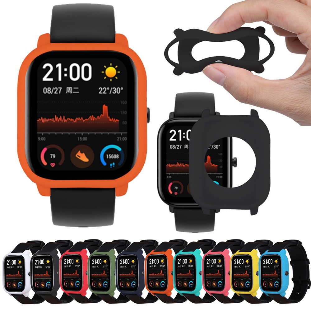 Ốp Bảo Vệ Chống Sốc Bằng Silicon Mềm Cho Đồng Hồ Thông Minh Xiaomi Huami Amazfit GTS