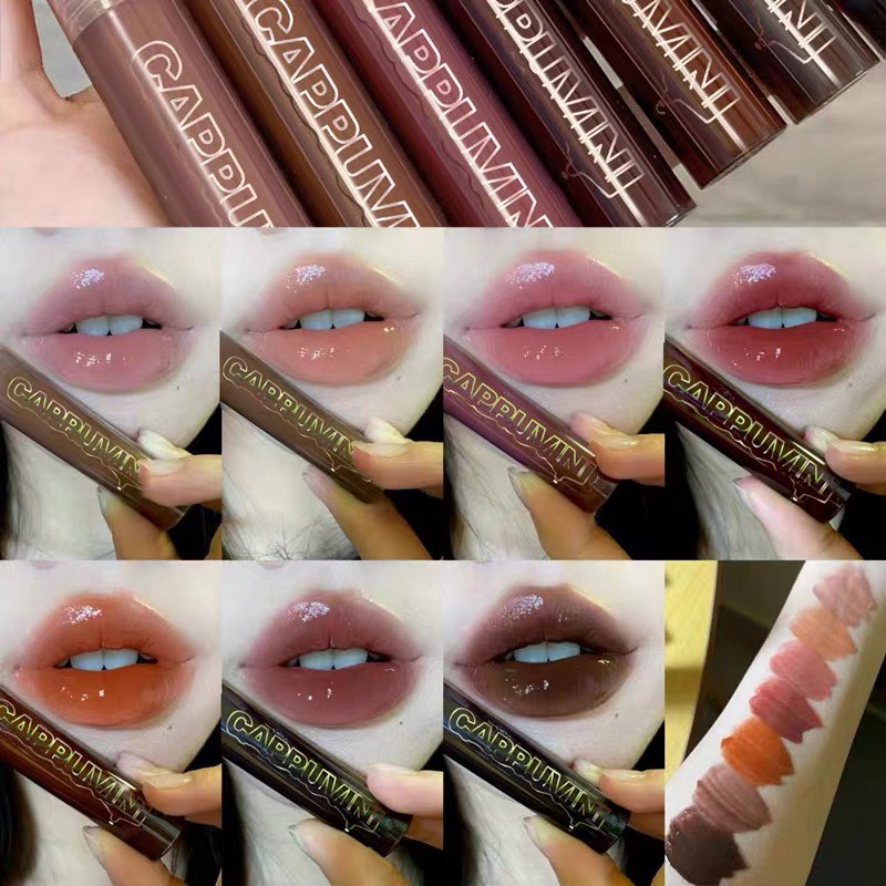 Son kem bóng CAPPUVINI Lava Chocolate Lip Gloss mềm mịn căng mọng CAPU29