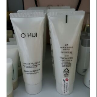 Xả hàng giá sỉ Sữa rửa mặt dưỡng trắng da Ohui Extreme White Foam Snow vitamin 40ml - mỹ phẩm ohui chính hãng