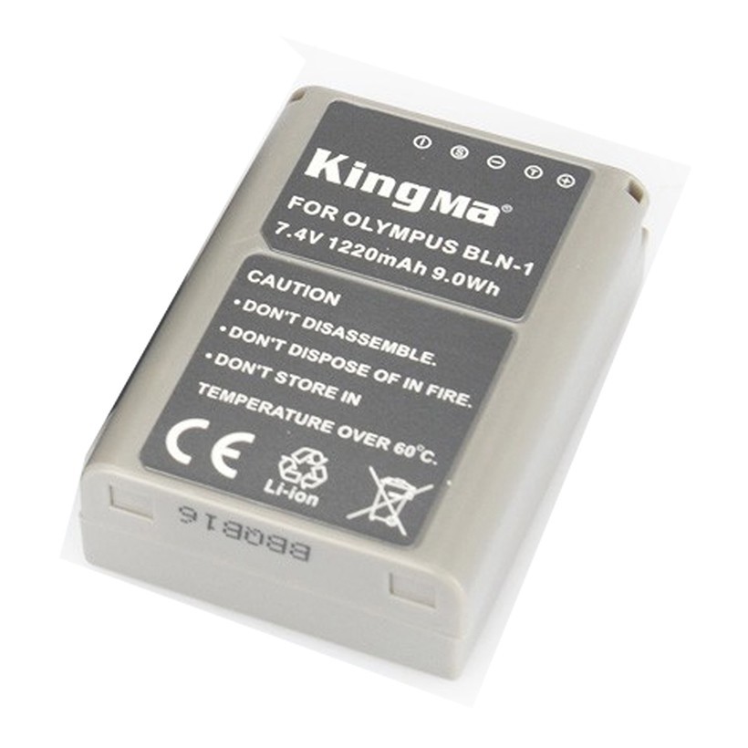 Bộ 1pin 1 sạc Kingma cho OLYMPUS BLN-1 + Hộp đựng Pin, Thẻ nhớ