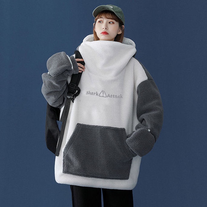 [Hàng Order] - Áo Hoodie Cá Mập Chất Lông Cừu Dày Dặn Nam Nữ | BigBuy360 - bigbuy360.vn