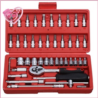 Bộ dụng cụ đồ nghề sửa chữa 46 món, sửa chữa ô tô và xe máy, vật dụng nhà cửa