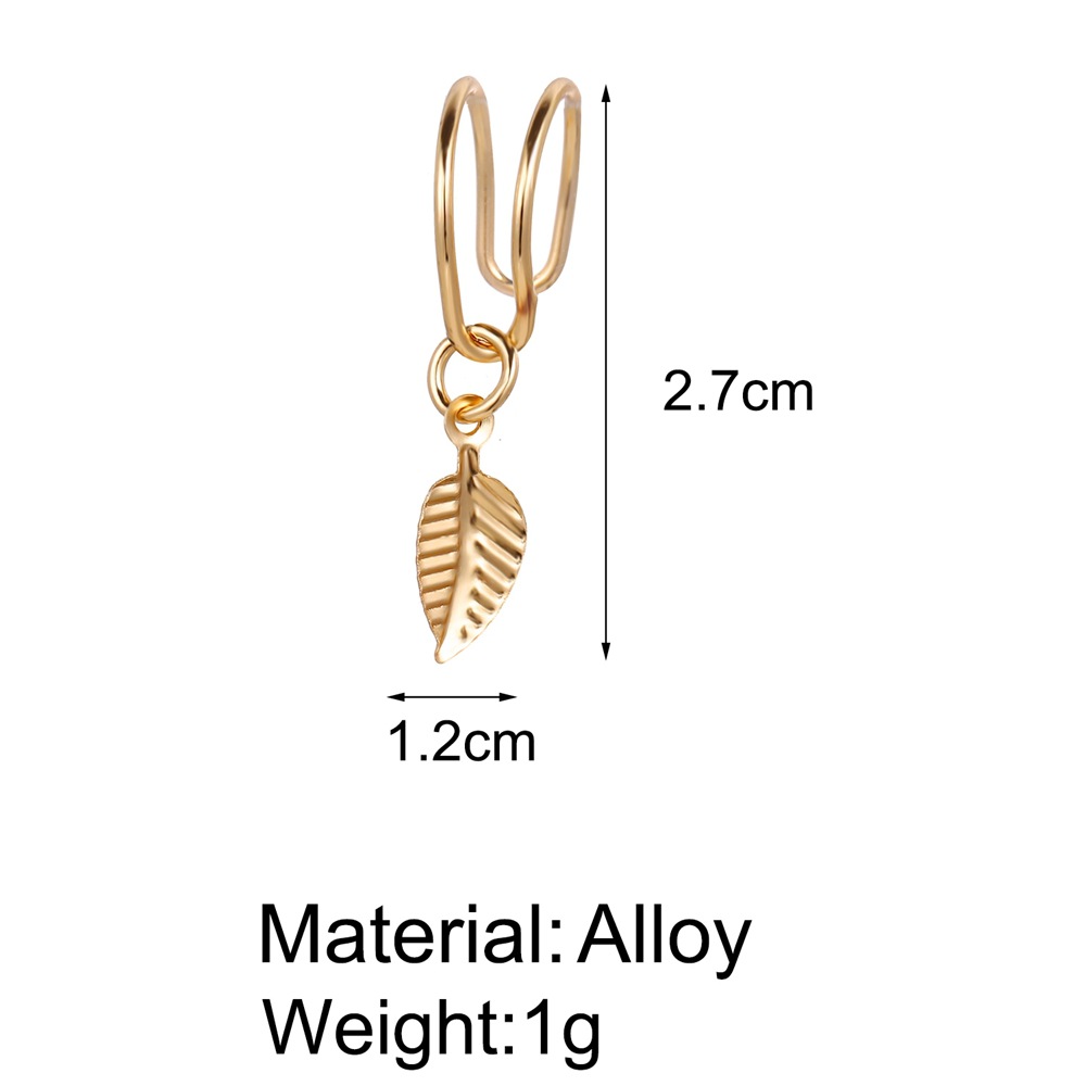 Bộ 5 Khuyên Tai Chữ Hình Chữ C Cá Tính Dành Cho Nữ