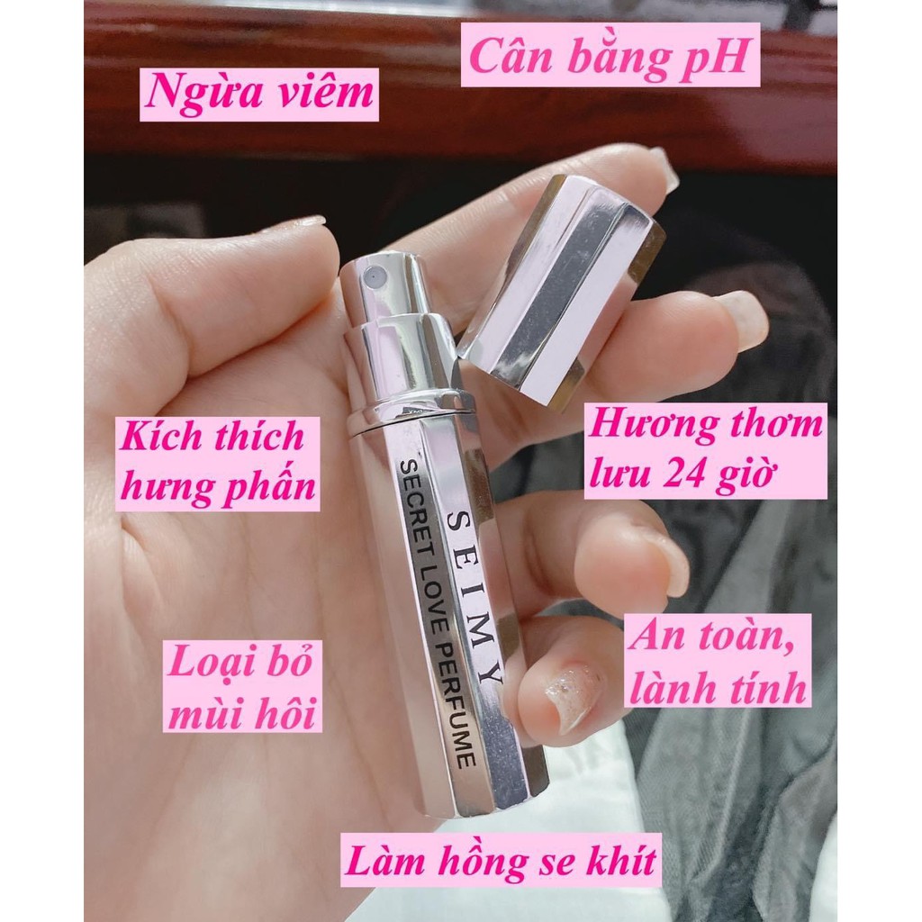 Nước hoa vùng kín Seimy - Secret Love Perfume - Nước hoa cô bé - Lưu hương lâu 24 giờ Hương thơm chuẩn Pháp 5ml | BigBuy360 - bigbuy360.vn