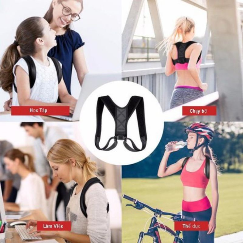 Đai chống gù lưng POSTURE, hỗ trợ điều chỉnh cột sống,  phù hợp cả nam và nữ - Soleil shop
