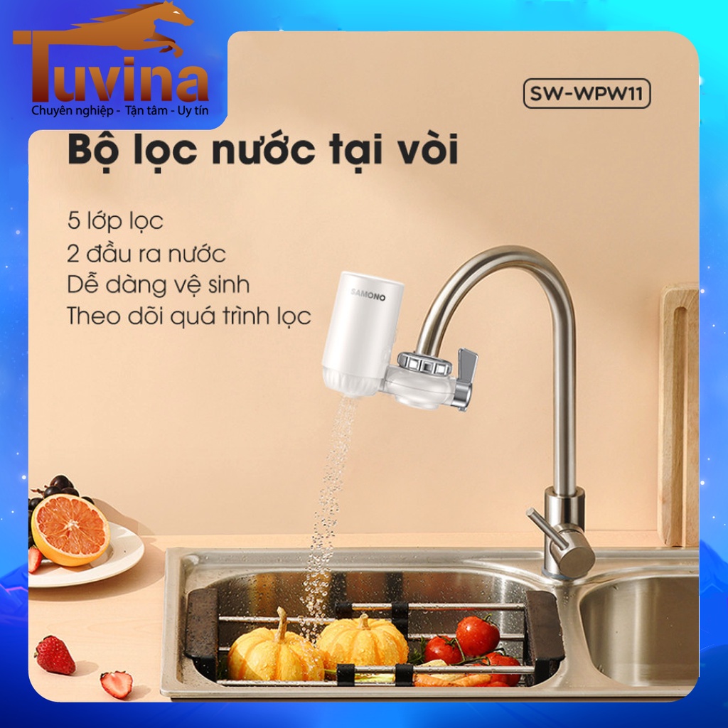 Bộ lọc nước tại vòi  Samono SW-WPW11 5 lớp lọc cao cấp - Hàng chính hãng