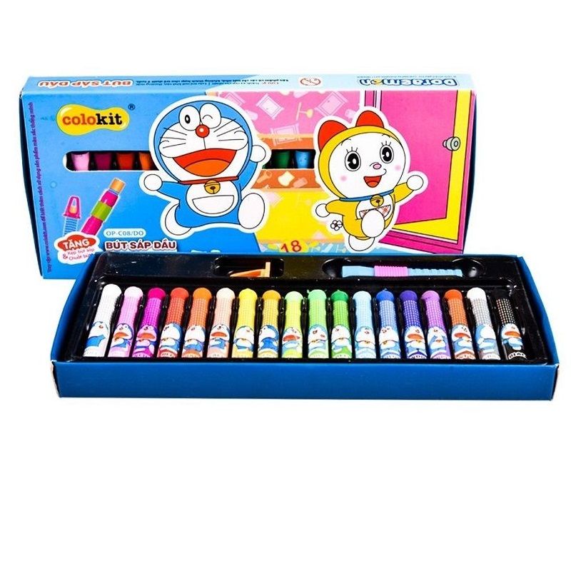 Sáp dầu Thiên Long Colokit Doraemon OP-C07/DO / OP-C08/DO / OP-C09/DO - 12/18/24 màu