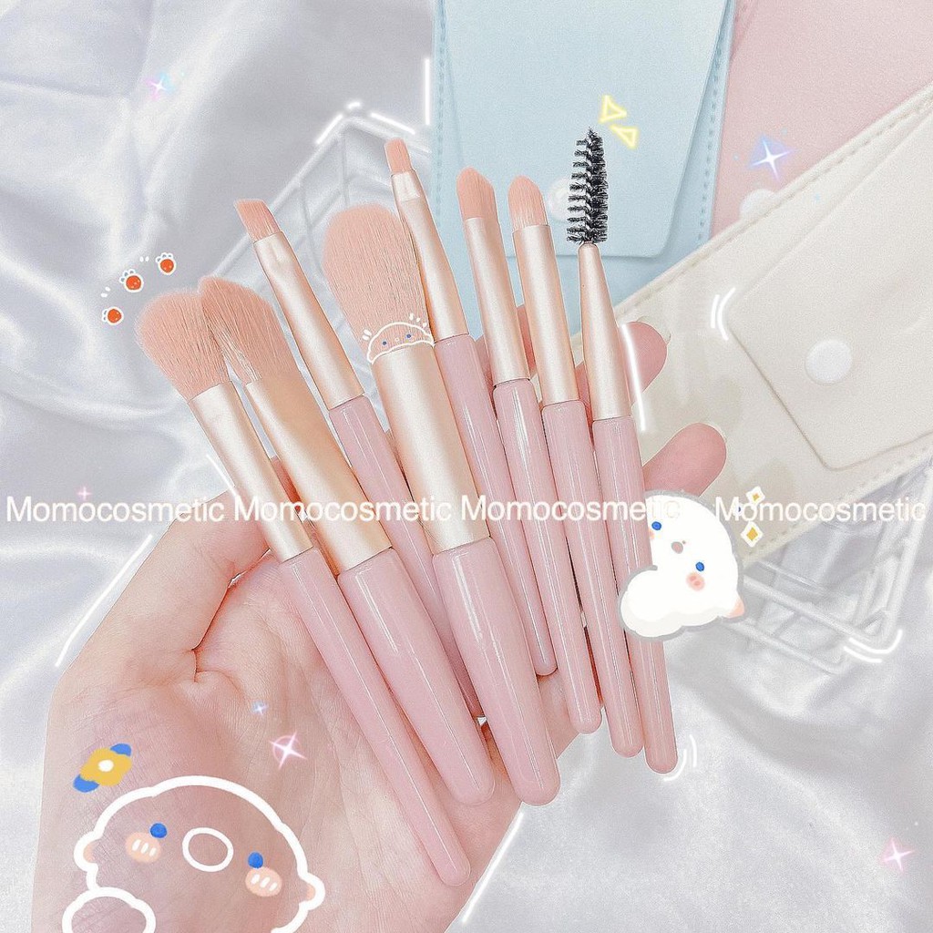 Bộ cọ 8 cây kèm bao da