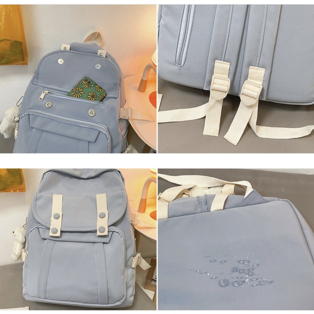 BL156-159/Balo Ulzzang Hàn Quốc Nam Nữ Chống Nước, Balo Thời Trang Đi Học