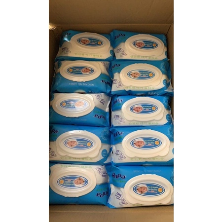 5 Bịch Khăn Giấy Ướt An Toàn Cho Bé AnPa Cao Cấp - 125 tờ Không Mùi