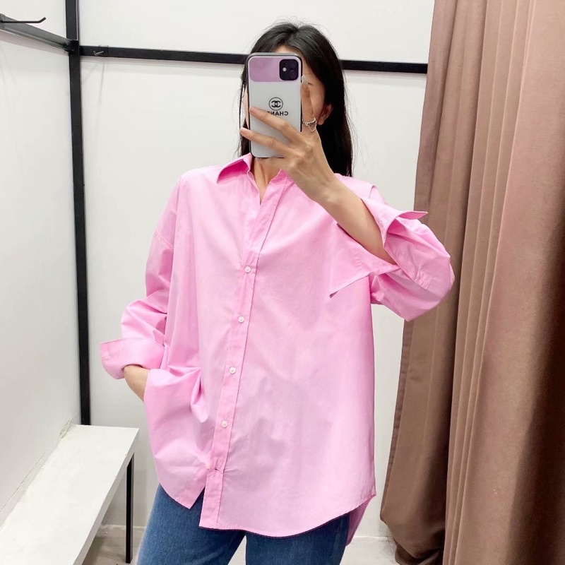 [Mã SKAMFSW175 giảm 10K đơn 50K] Áo Sơmi Nữ Basic nhiều sắc màu dài tay form rộng (kèm ảnh thật) | BigBuy360 - bigbuy360.vn