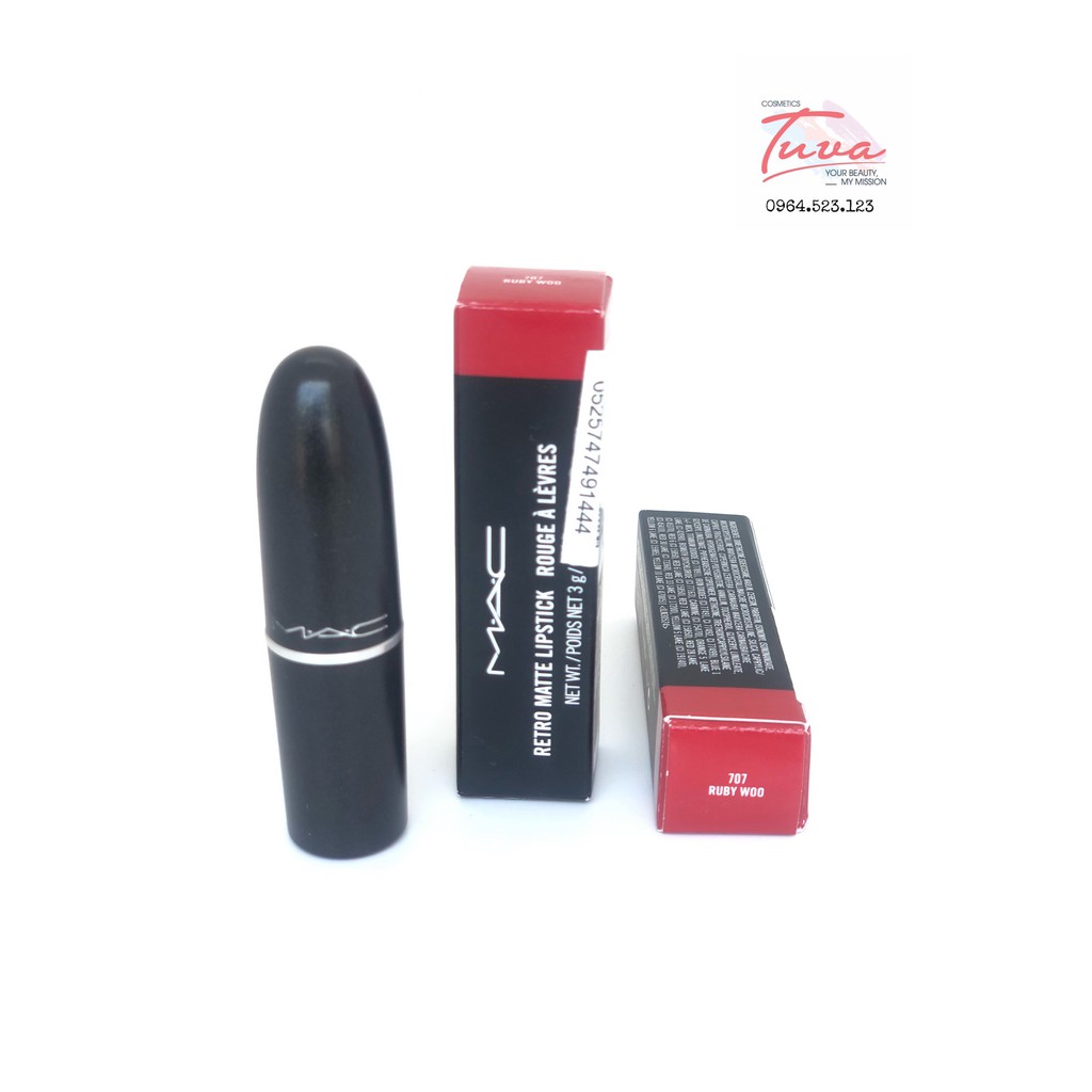 Son thỏi MAC Retro Matte Lipstick – Ruby Woo