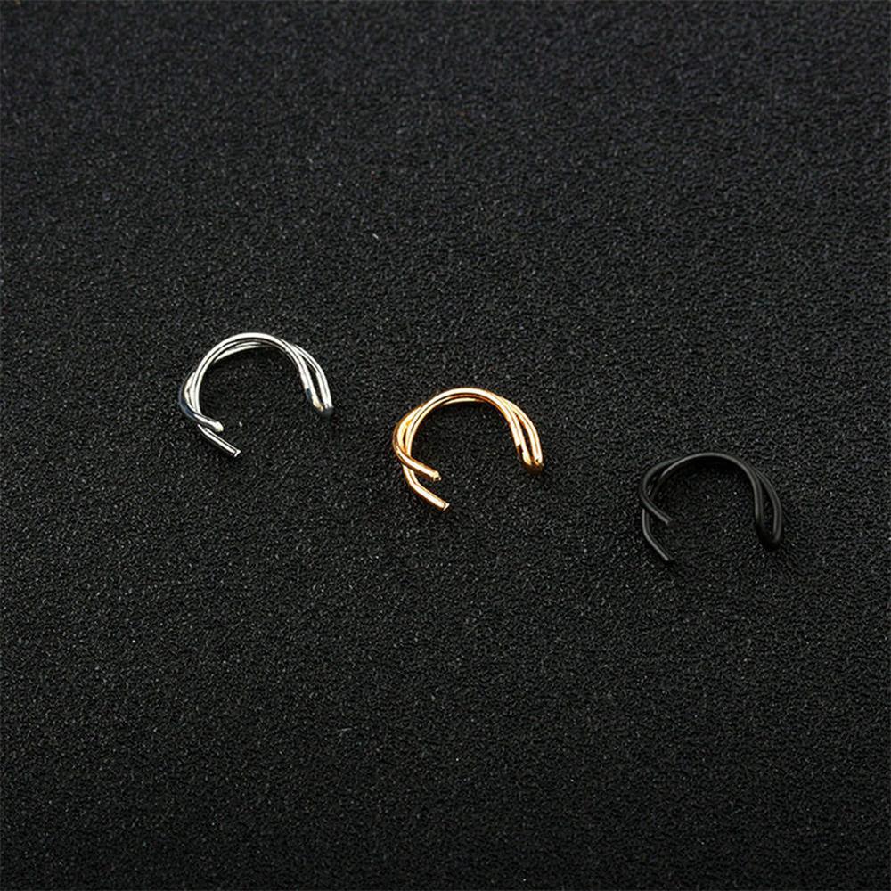 Bộ 2 Khuyên Kẹp Vành Tai Phong Cách Punk Cá Tính Cho Nam Nữ