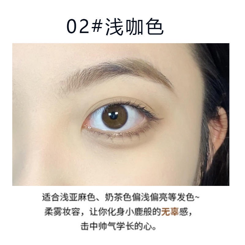 Bút Kẻ Lông Mày 4 Màu Tự Nhiên Chống Thấm Nước Lâu Trôi