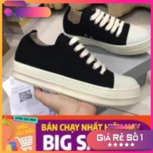 [Sale 3/3] [ 💝 GIÁ SALE] Giày rick owen cổ thấp 🌟  R🔥E🔥P 1:1 VN đế thơm Full box + Bill Sale 11