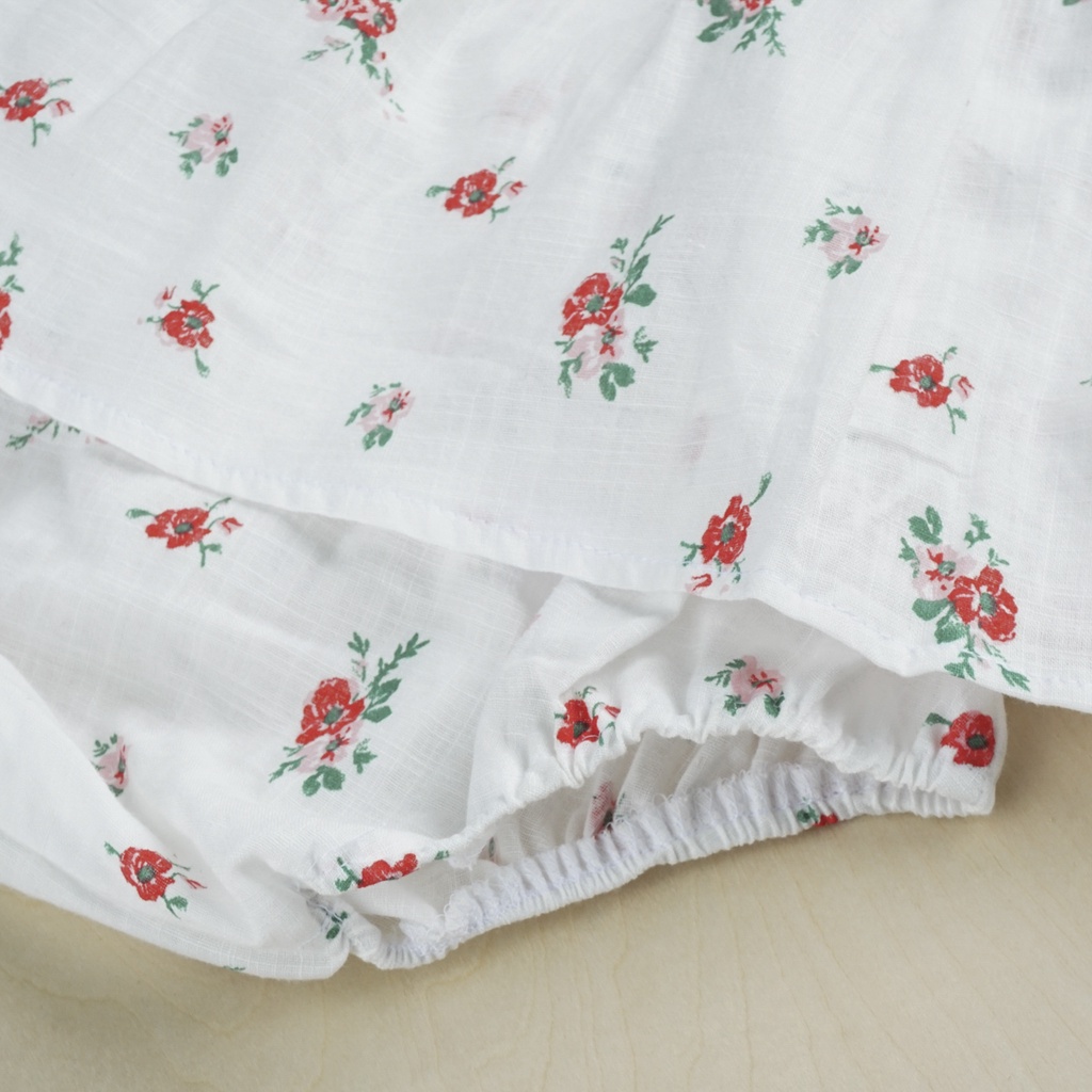 Set quần áo hoa nhí váy xinh Cambebe cho bé hàng đẹp mã E01