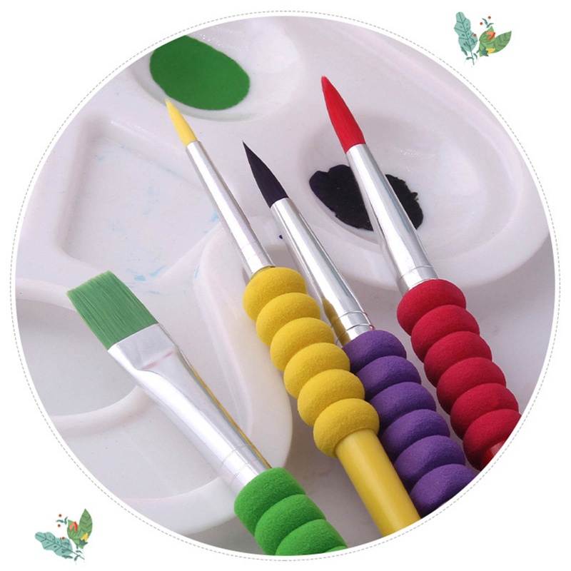 Bộ Cọ Vẽ Tranh 4Kit Bằng Nhựa Dễ Thương Cho Bé