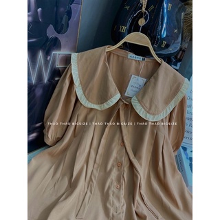 [MÚP BIGSIZE 60-100KG] Đầm babydoll cổ bèo