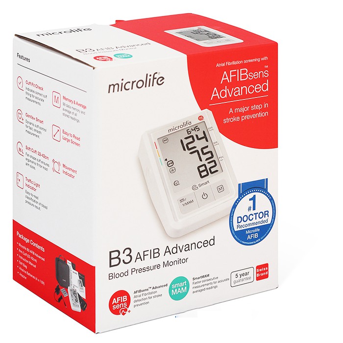 Chính hãng hcm máy đo huyết áp bắp tay microlife b3 afib advanced cảnh báo - ảnh sản phẩm 6