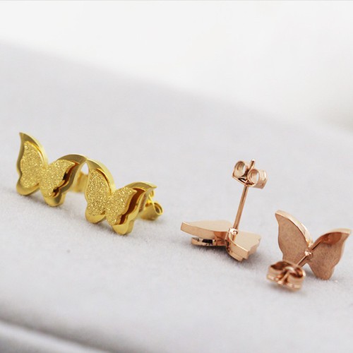 Bông Tai Bướm Cát Titan Ko Đen TT 2569