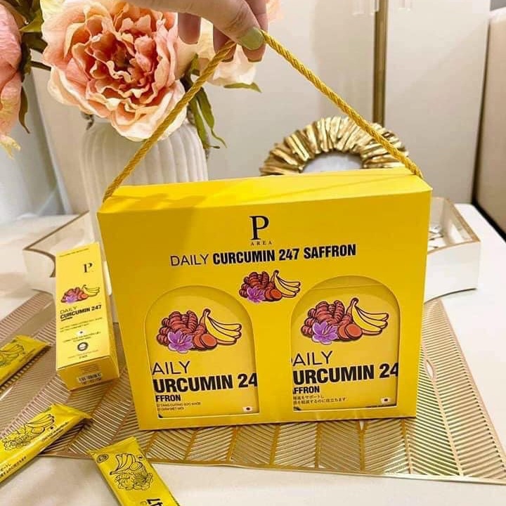 (HỘP 7 THANH) Thạch Nghệ Saffron Vị Chuối 247 Nano Japan