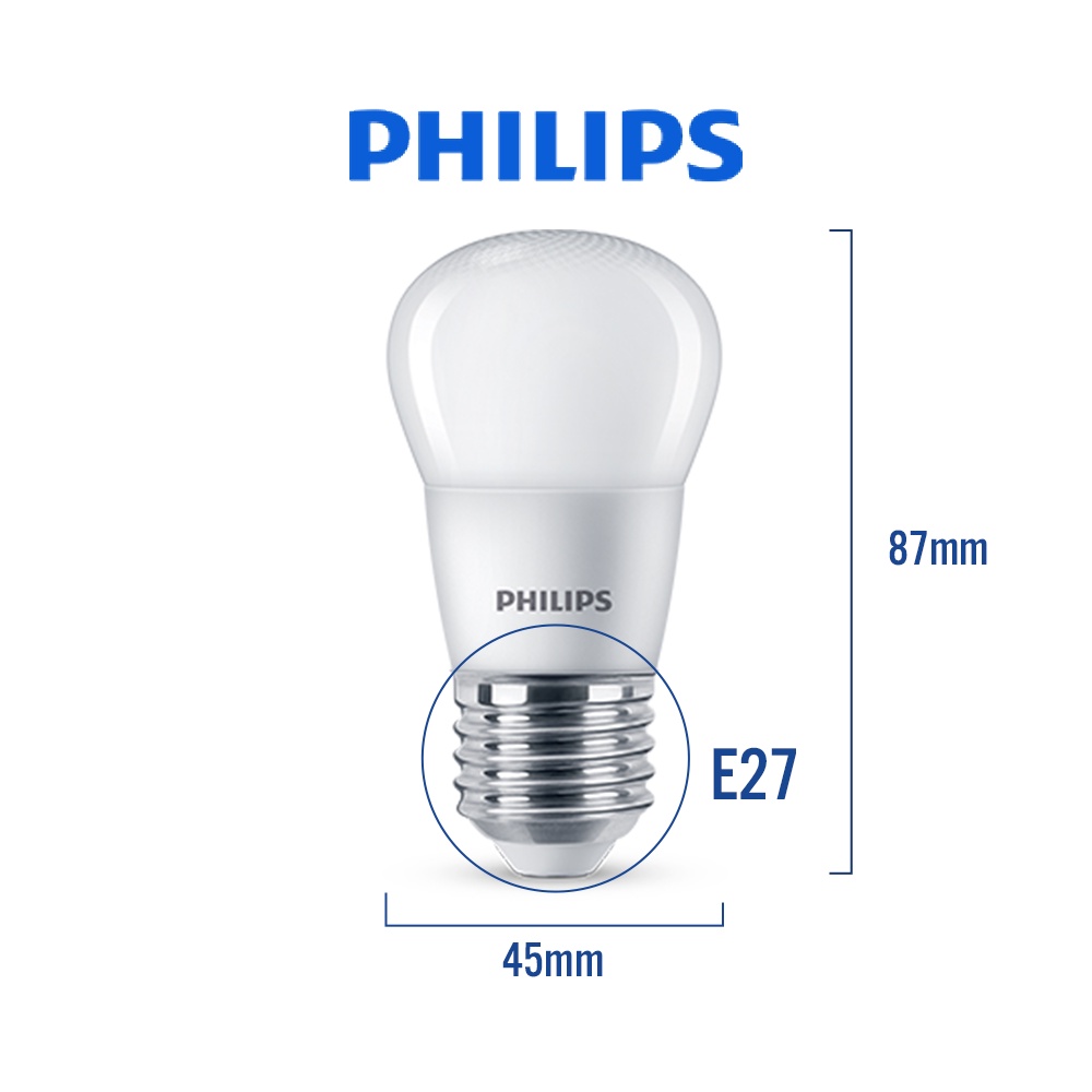 Bóng đèn Philips LED Bulb P45 Mycare Công suất (3W, 4W) (01 bóng)