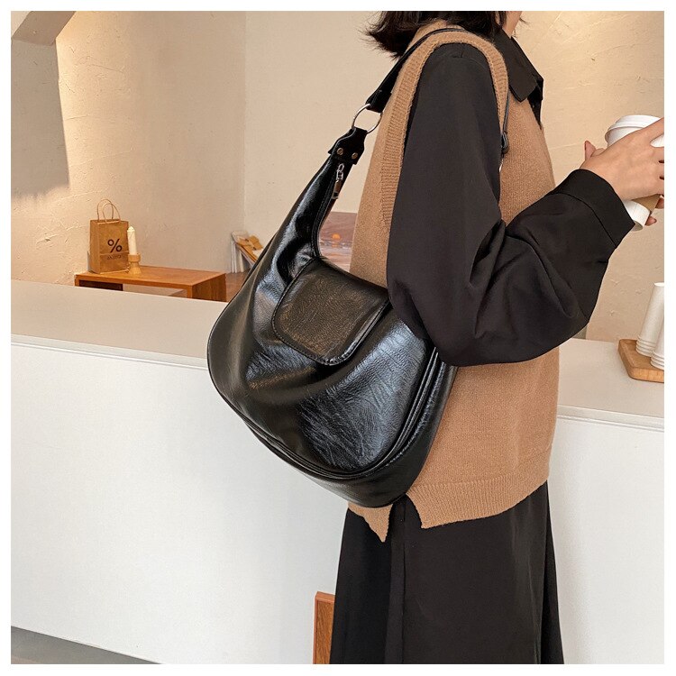 Túi Đeo Chéo JASMIN NOIR Bằng Da PU Thiết Kế Đơn Giản Dành Cho Nữ