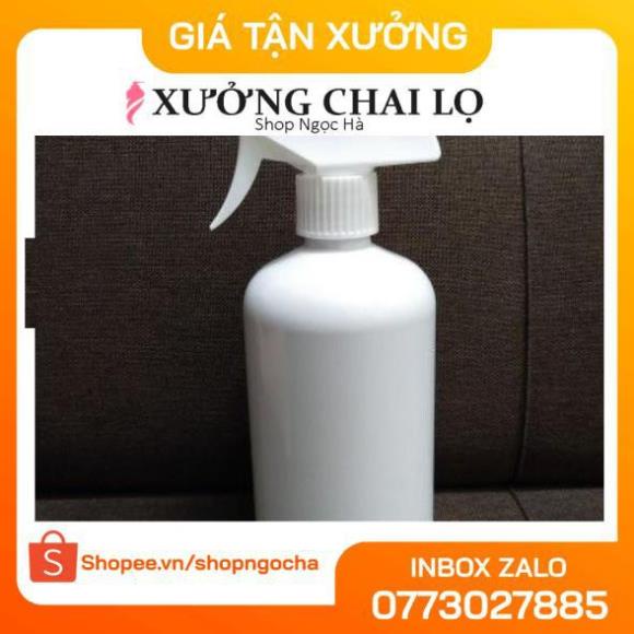 Chai Xịt Phun Sương ❤ GIÁ TỐT NHẤT ❤ [500ml] Chai nhựa pet Vòi Xịt Kính rỗng chiết mỹ phẩm , phụ kiện du lịch