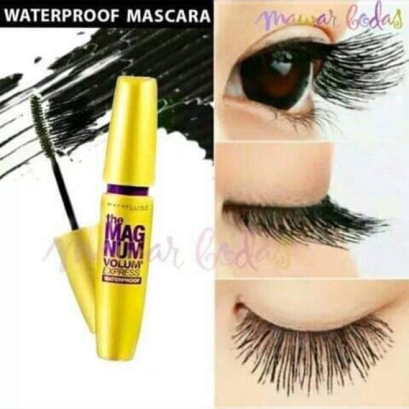 👉MASCARA MAYBELLINE VÀNG WATERPROOF HYDROFUGE A PRUEBA DE AGUA 💋