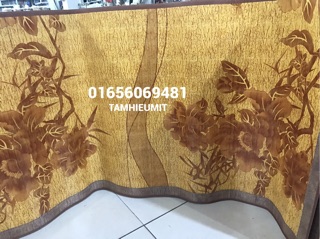 Chiếu trúc tăm in hoa đẹp