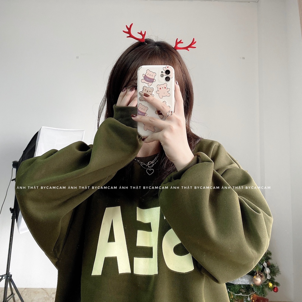 Áo Nỉ SEA, Áo Sweater Cổ Tròn Mix Gì Cũng Xinh Camstore