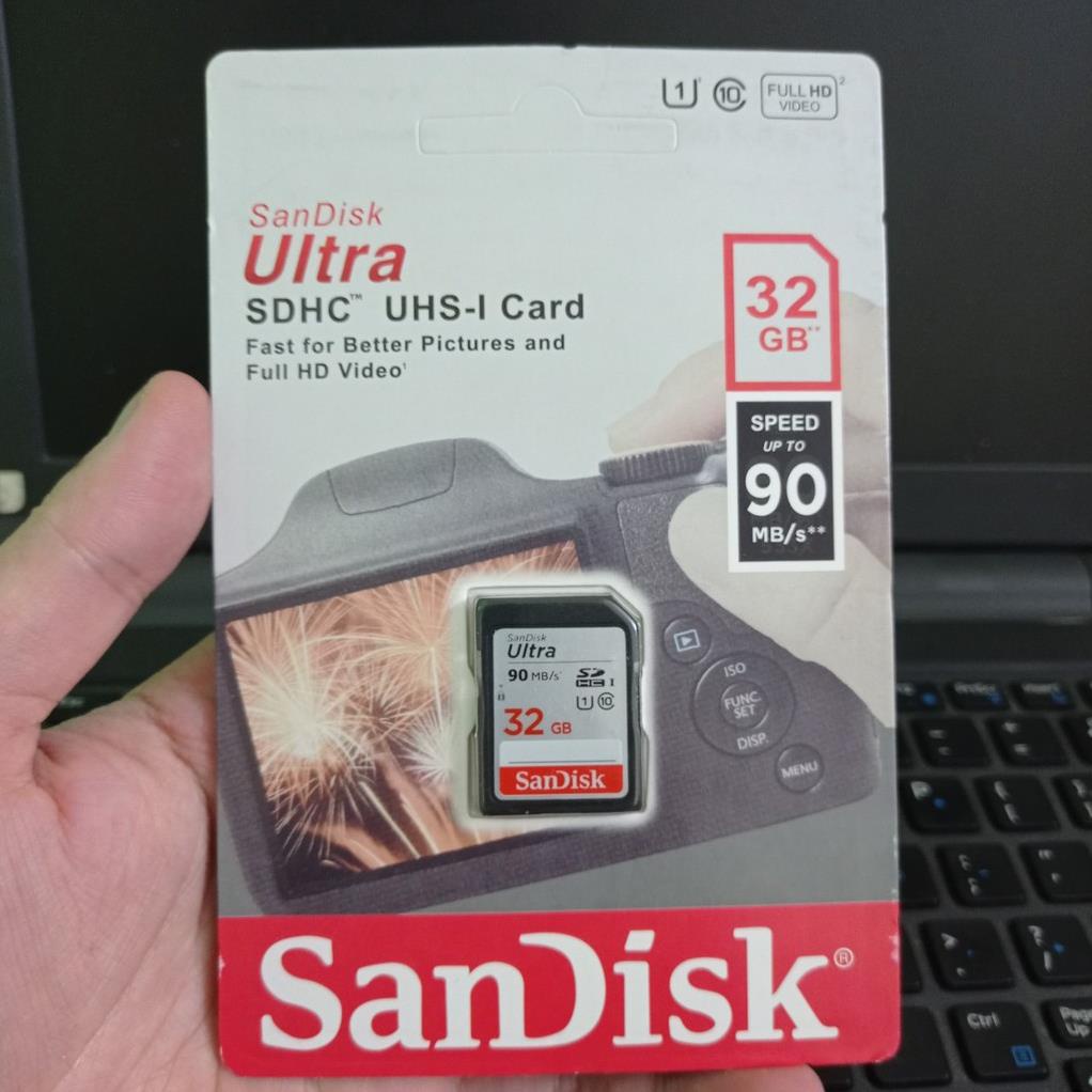 Thẻ nhớ SD Sandisk 32G 64G Ultra Class 10 và Extreme Pro tốc độ cao 4K cho máy ảnh máy quay