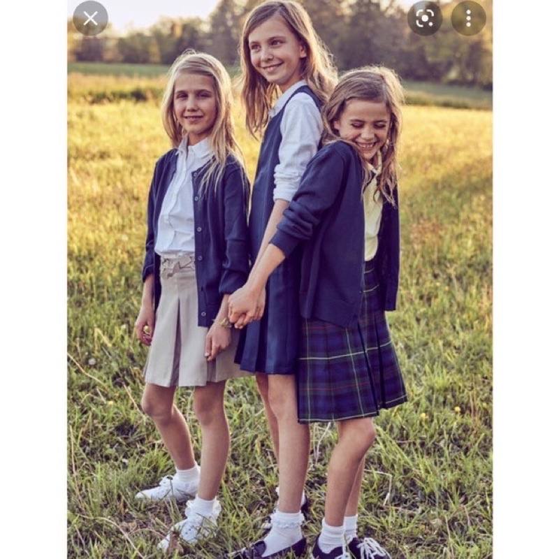 Chân Váy kaki Bé Gái Đồng Phục .