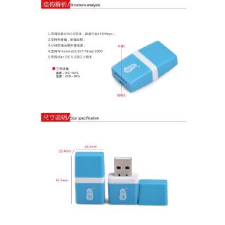 Đầu Đọc Thẻ Nhớ Tf Mini Usb 2.0