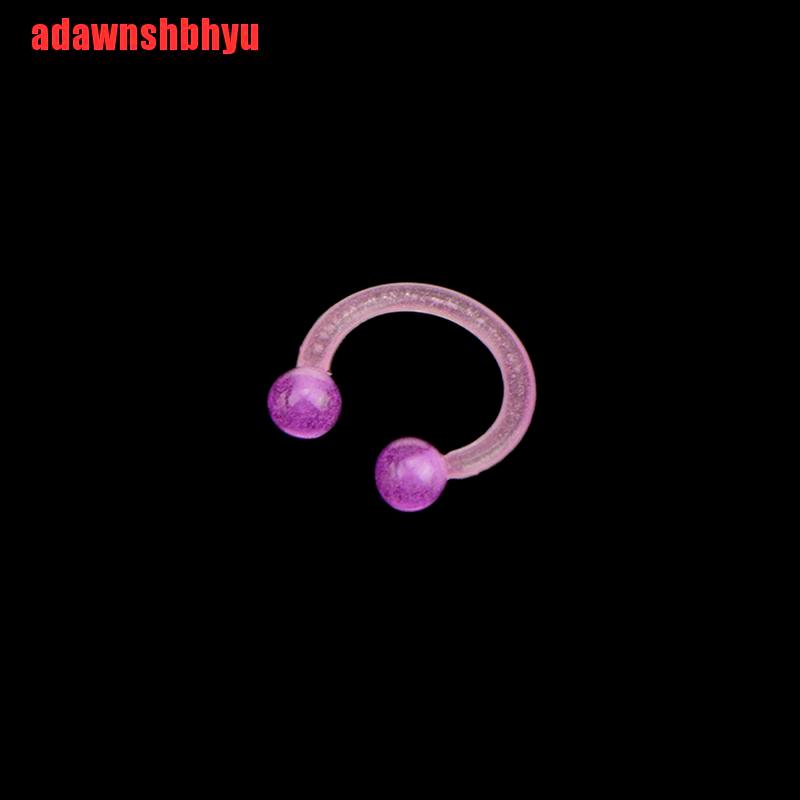 Bộ Khuyên Xỏ Mũi / Môi / Tai / Cơ Thể Bằng Acrylic Dạ Quang