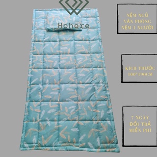 Nệm ngủ trưa văn phòng size 100cm2cm nệm ngủ 1 người nằm gọn nhẹ tiện lợi